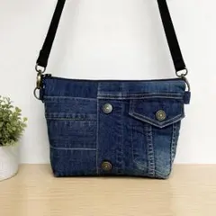 デニムリメイクショルダーバッグ