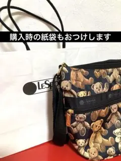 ハワイ限定 LeSportsac ルル 香水瓶×花柄デザイン ショルダーバッグ 