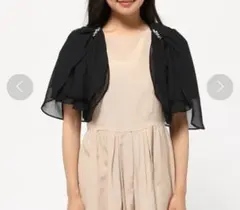 axes femme バッグリボン2wayボレロ 黒のサムネイル