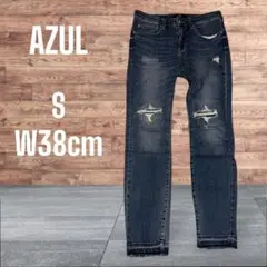AZUL アズール ストレッチダメージデザイン　デニム W38cm