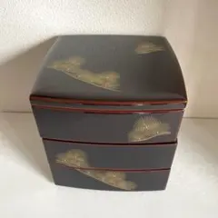 冨田立山 作 三段重 重箱 松沈金 越前塗 漆器 - メルカリ