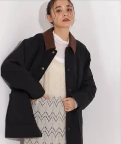 N. (Natural Beauty Basic)バイカラーキルティングブルゾン