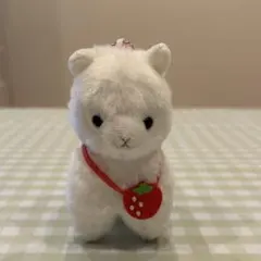 アルパカ　白　キーホルダー