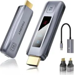 新品✨️ 【日本技適認証済】　HDMI 送受信機セット LEDディスプレイ搭載