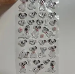 101匹わんちゃん 1シート丸ごと ボンボンドロップシール 3D 立体