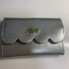 AHKAH 三つ折り財布 シルバー スカラップフラップのサムネイル