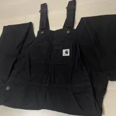 Carhartt ブラックオーバーオール