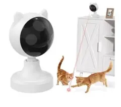 自動猫おもちゃ 猫用レーザーポインター 運動不足解消 お留守番 角度調整 充電式のサムネイル
