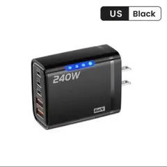 240w USB-C A急速充電器 PD対応 ブラック