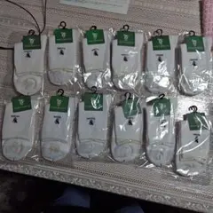 POLO ロゴ入りホワイトソックス 12足セット ③難あり