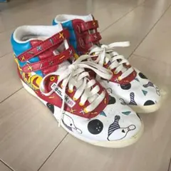 パーリーゲイツ アメコミ柄 ミドルカット ハイカット スニーカー 23cm