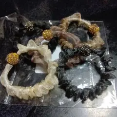 フリルデザイン ヘアゴム 5個セット