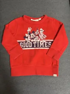 babyGAP Disney ミッキートレーナー 赤 95cm