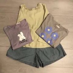 リセマイン　テータテート　GU 長袖　ショートパンツ　110サイズ
