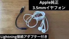 Apple純正 有線イヤホン Lightning接続アダプター