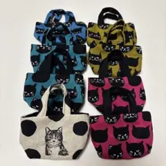 ミニトートバッグ 猫