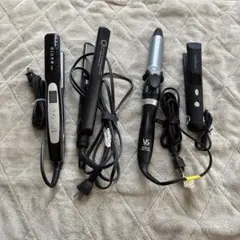 ジャンク品　まとめ売り　4点　ヘアアイロン　ストレート　カール