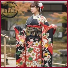 大特価☆振袖フルセット(8点)成人式・枝梅・金駒刺繍・金彩加工・共八掛・正絹