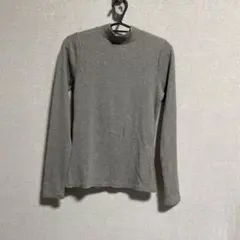 E hyphen world gallery リブ長袖カットソー グレー