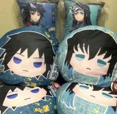 鬼滅の刃 メガジャンボクッション&もっちりクッション 義勇&無一郎 6個 