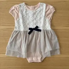 チュール　ワンピース　ロンパース　ニシキ　80cm ピンク レース 女の子のサムネイル
