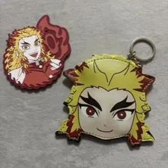 鬼滅の刃　煉獄杏寿朗　ポーチ　キャラクターグッズ　一番くじ　ラバー