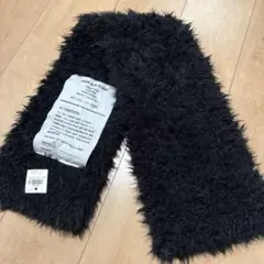 ブラック　ファーマフラー