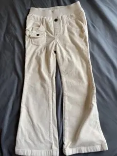 Baby gapクリーム色 コーデュロイ フレアパンツ　110