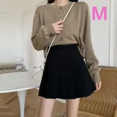 スカート ミニ ボトムス プリーツ ミニ丈 ブラック