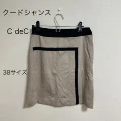 美品　C deC クードシャンス　デザイン ミニスカート 38サイズのサムネイル