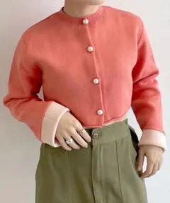 wcloset ショートクルーネックカーディガンのサムネイル