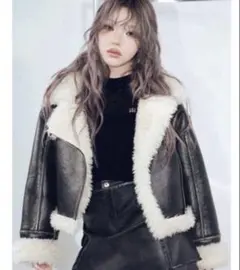 MURUA ヴィンテージライクショートフェイクムートン