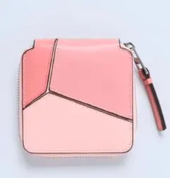 値下げ！【牛革】配色カットワークコンパクトウォレット