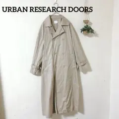 URBAN RESEARCH DOORS コットンロングトレンチコート ベージュ
