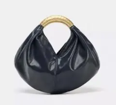 ZARA 新品タグ付き　メタルハンドルハンドバッグ