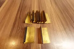 真鍮製 テーブルナンバーカードスタンド 11個セット