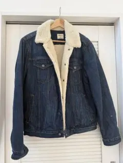 Eyes さま専用 GAP ダークブルー デニムジャケット シェルパ襟付き