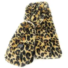 UGG ヒョウ柄 フリース マフラー