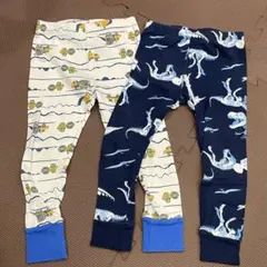 ベビーパジャマ 3T 恐竜 トラック 2枚セット 双子