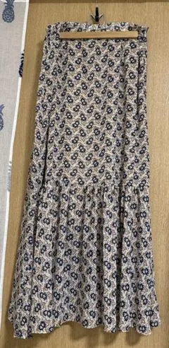 mystic 花柄フレアロングスカート