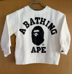 A BATHING APE トレーナー 100 ホワイト