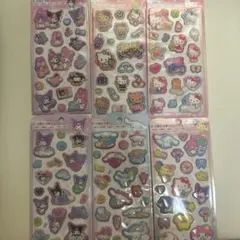 サンリオ　キラキラマシュマロステッカー　6種