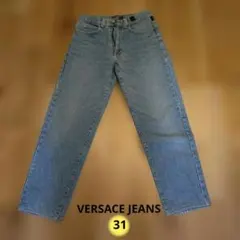 VERSACE JEANS COUTURE ブルーストレートデニムパンツ　31のサムネイル