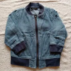 デニムジャケット ジップアップ 100cm