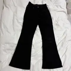 黒 フレアパンツ ブーツカット Y2K 平成ギャル グランジ 古着