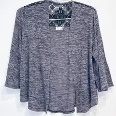 ⭐️美品TIME AND TRU レース付きカーディガン 【XXL】