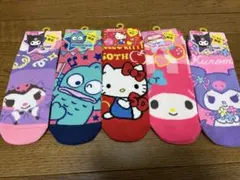 新品　靴下　5足セット 23〜25cm サンリオ　キティ　クロミ　マイメロ