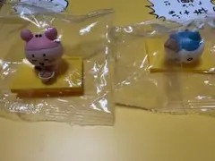 ちいかわ松屋コラボ特典フィギュア　ハチワレ・カニコ