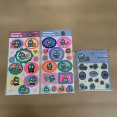 サンリオ　ハンギョドン　蛍光レトロシール　ぷっくりシール　Sanrio シール
