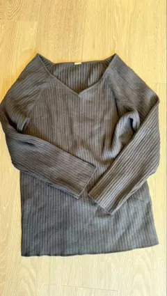 Mila Owen リブ編み 長袖セーター